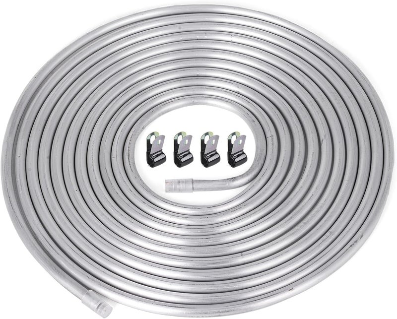 CNRAQR 1/4" OD Aluminum Hard Fuel Line 16 Feet Hardline Tube Thickness is 0.039" - Image 1